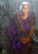 "Edna Lewis" - Oil Painting by Elaina Shakur